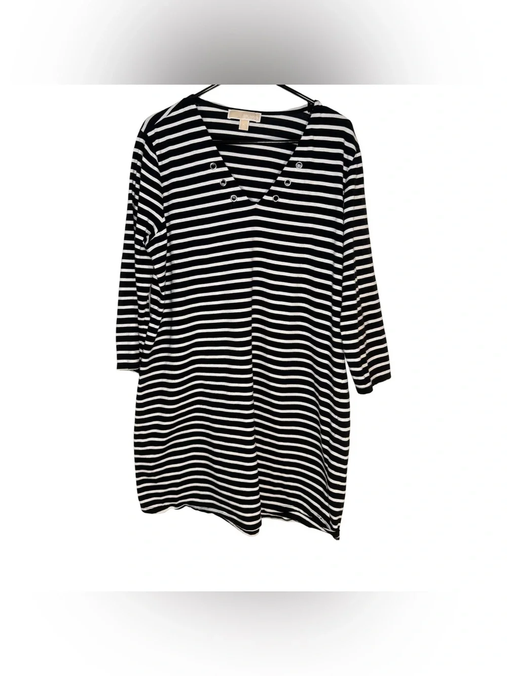 Michael Kors Cover Up or Dress Black and White Preppy Nautical